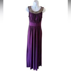 Sandiva Formal Elegant Purple Maxi Dress Women’s Size Small